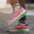 thumbnail image 5 of NOKIO Mens Fashion Sneakers Platform We𝖽ge Athlet𝗂c Shoes with Comforatble Soft Cushion Sole, Colorful Casual Walking Shoes Lightweight Breathable Running Shoes for Back to College, Travel, 5 of 9