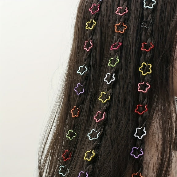 Yoyauz 30PCS Accessories For Braiding, Women'S Braids, Metal Gold Rings Cuff Clips For Braids Accessories Braids For Decoration Of Braided Jewelry