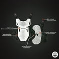 thumbnail image 2 of Atlas Charger Youth White Chest Protector (A1030-00-000)  CE Stoneshield Certified, Lightweight Youth Motocross & BMX Gear with Full Chest, Back, and Side Protection, 2 of 9