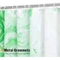 thumbnail image 3 of Emerald Green Marble Shower Curtain, Modern Ombre Fabric Cloth Shower Curtains for Luxury Bathroom Decor, Abstract Watercolor Shower Curtain, 72x72, 3 of 6