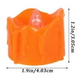 thumbnail image 4 of 1.2 Inches Orange Flameless Votive Candles Real Wax Dripping Design, LED Faux Battery Operated Tealight Candles with Timer for Fall and Halloween (12 PCS), 4 of 7