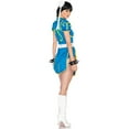 thumbnail image 2 of Leg Avenue Women's Street Fighter Chun-Li Costume, Blue, X-Large, 2 of 3