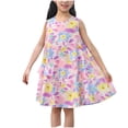 thumbnail image 2 of LOVZFMLL Robe de Princesse Imprimée de Noël pour Enfants et Filles 4-14 Ans Manches Longues Col Rond, 2 of 3