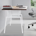 thumbnail image 3 of Metal Table Legs 28Inch Heavy Duty Metal Trapezoid Desk Legs with Adjustable Feet Pads for Dining Table, Coffee Table, End Table, Kitchen Furniture Legs, Outdoor Table Legs, Set of 2, White, 3 of 9