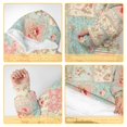 thumbnail image 6 of Wearable Lamb Fleece Blanket Hoodie,Pioneer Flower Floral Print Pattern Oversized Sherpa Blanket Hoodie with Super Pockets,Super Warm Fuzzy Pullover for Women & Men, 6 of 6