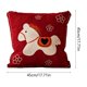 thumbnail image 3 of Cojín rojo festivo para el respaldo del sofá de la sala de estar, cojín para el dormitorio, cama, ventana, funda de almohada de fibra de poliéster lavable., 3 of 6