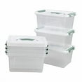 thumbnail image 2 of Kiddream 6-pack Clear Plastic Storage Bins with Lids, Latching Storage Box Container, 2 of 4