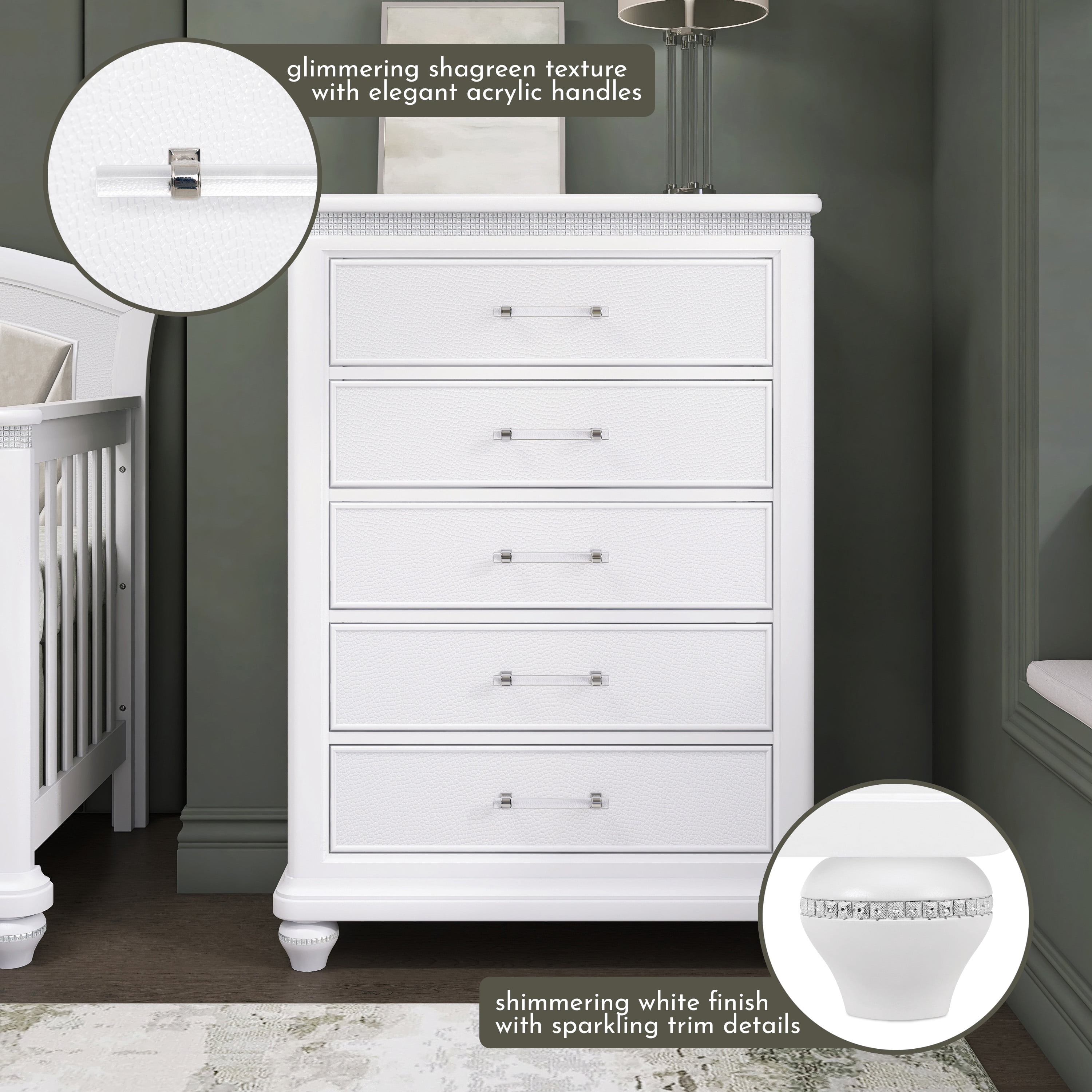 Evolur Nova Tall Chest, Stardust