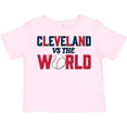 thumbnail image 3 of Inktastic Cleveland Vs. the World Blue and Red with Baseball Boys or Girls Toddler T-Shirt, 3 of 5