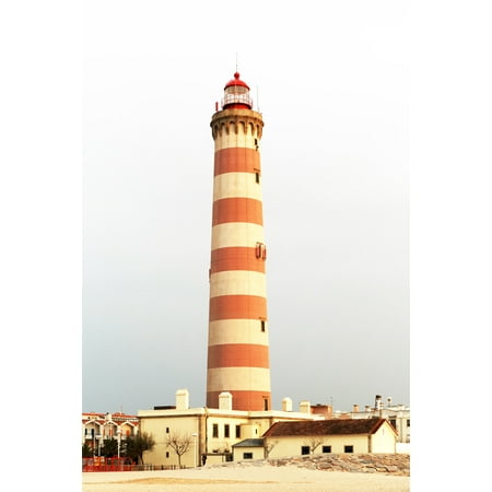 24x36 gallery poster, The Lighthouse of Praia da Barra, on the west coast of Portugal
