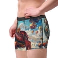 thumbnail image 2 of Fotbe Beautiful Red Train Hot Air Balloon Calzoncillos Tipo Boxer con Bolsa de Soporte Total para Hombre, X-Temp Fresco, Transpirable y de Secado Rápido-Small, 2 of 5