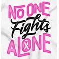 thumbnail image 2 of No One fights Alone Breast Cancer Women Crewneck Sweatshirt Brisco Brands M, 2 of 6
