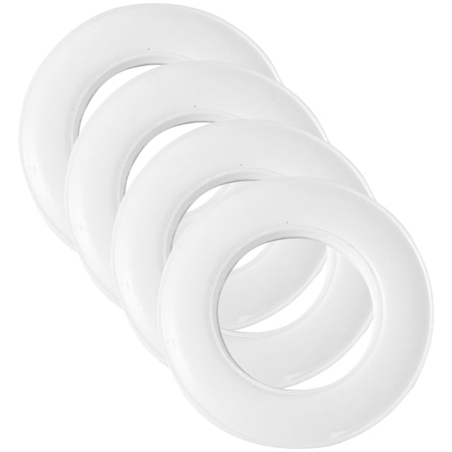 GOOHOCHY Œillets de Rideaux 4 Pcs Ronds en Plastique ABS Installation Facile pour Usage Domestique