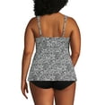 thumbnail image 2 of Lands' End Women's Plus Size Flutter Scoop Neck Tankini Top, 2 of 3