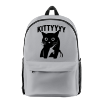 Caseoh Kitty Funny Cat Backpack Women Men Fashion Shoulders Bag Casual Daypacks Travel Bags