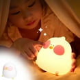 thumbnail image 1 of Colorful Dimmable Night Light for, Rechargeable LED Bedside Lamp with Timer, Soft Silicone Feeding Light for Baby Nursery & Sleep, 1 of 9