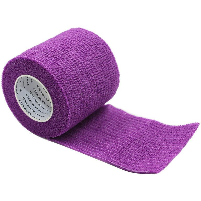 Non-woven self-adhesive bandage, Athletic Elastic Stretch Band, self  Adhesive, Flexible, Breathable, idea for Sport Injury &  Wound/Finger/Wrist,First Aid Horses Dogs Cats Birds Pets 