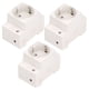thumbnail image 4 of 3 piezas Adaptador de riel de toma de corriente Conector industrial de toma de corriente Enchufe europeo CA 250 V 10-16 A, 4 of 9