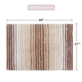 thumbnail image 2 of Home Weavers 100% Cotton Gradation Bathroom Rug s | Bathroom Decore | Washable Rug | Bathroom Mat | Kitchen Rug | Bathroom Rug Set | Bath Mat Set | Bath Floor Mat Non Slip, 17"x24", Beige, 2 of 6