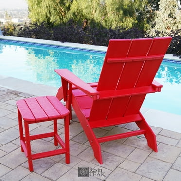 Flash Furniture Set Of 2 Sawyer Modern All Weather Poly Resin Wood Adirondack Chairs In Gray Com Flash Furniture Set Of 2 Sawyer Modern, Teal Adirondack Chairs Ace Hardware