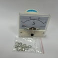 thumbnail image 2 of Worgeous White Analog Ampere Panel Meter for Voltmeter Use with Clear Scale DC 30A Plastic Electronic Component, 2 of 8