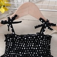 thumbnail image 5 of Fshinging Girls Dresses Summer Polka Dot Print Black White Patchwork Party Baby Kids Dress Size 9-12 Months, 5 of 5