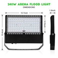thumbnail image 2 of Luces LED para estadios Juyace 240W 36000LM 5000K IP65 100-277V, 2 of 8