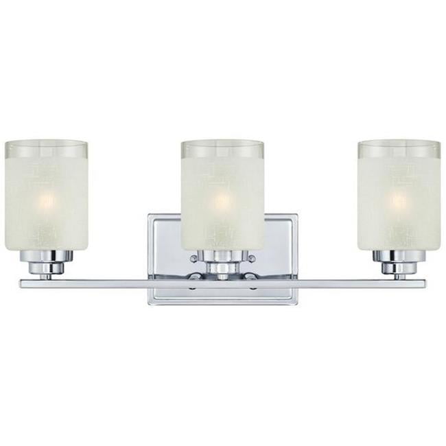 Chrome Wall Mount Vanity Light  63110 Details about   Westinghouse 3-Light 24 in 