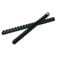 thumbnail image 3 of Fellowes Mfg Co. 52324 5/8 in. Diameter 120 Sheet Capacity Plastic Comb Bindings - Black (25/Pack), 3 of 5