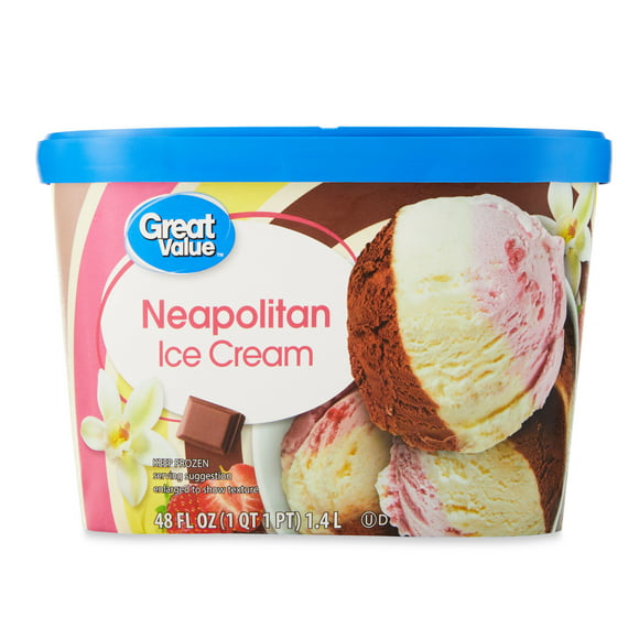 Great Value Neapolitan Ice Cream, 48 fl oz