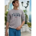 thumbnail image 2 of Do Your Thing College Style Sweatshirt Men -Image by Shutterstock, Male 3X-Large, 2 of 4