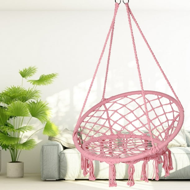 Best choice products hanging cotton hammock swing with fringe tassels Clearance