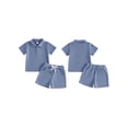 thumbnail image 2 of Cenuakty 6M-4T Boys Shorts Set, Short Sleeve Shirt with Elastic Waist Shorts Toddler Set Summer Outfit, 2 of 9