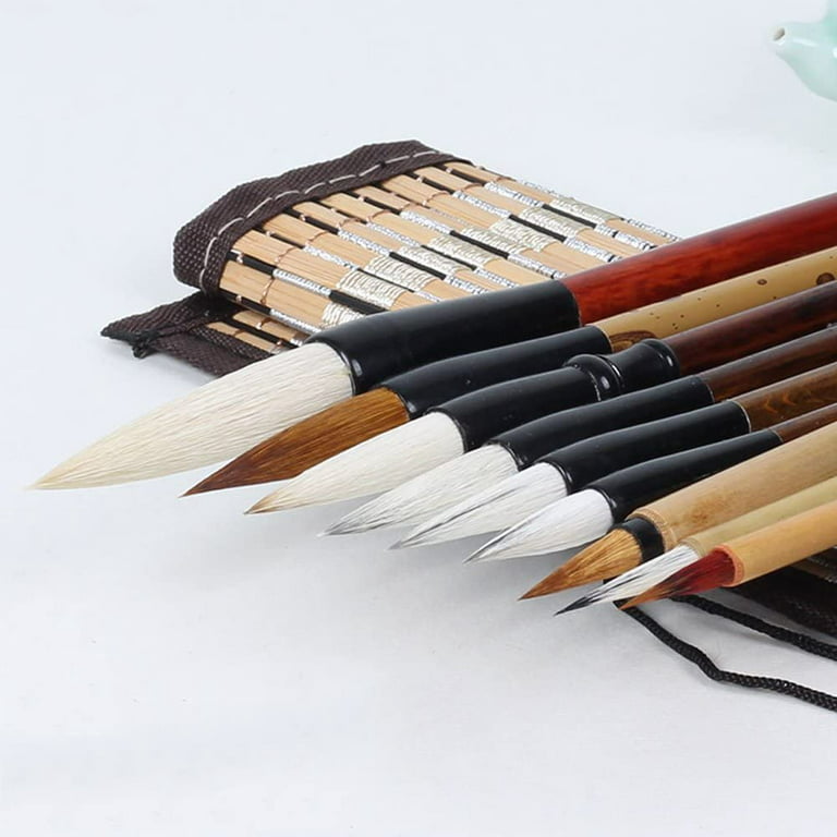  Ciieeo 12pcs Brush Set Chinese Ink Brushes Calligraphy Sumi  Brush Pen Liner Brushes for Painting Kanji Art Brush Paint Brush Holder  Chinese Drawing Brush Child Paintbrush Classic Wood : Arts, Crafts
