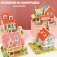 thumbnail image 2 of Children's Puzzle DIY 3D Puzzle Toy Paper And EPS Foam Board Children's And Adults' Interesting And Creative DIY Toy Model Making Kit Children's Toy Girls And Boys. Villa Series (garden Villa), 2 of 5