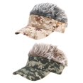thumbnail image 1 of Sombrero de Visera de camuflaje Zulema con cabellero falso novedoso ajustable, 1 of 8