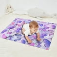 thumbnail image 2 of Purple Butterfly Lavender Pattern Blanket,Comfortable Soft Flannel Throw Blanket,All Season,Warm Lightweight Blankets for Sofa Bed Couch Living Room Chair,30"x40", 2 of 4