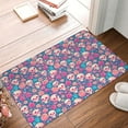 thumbnail image 5 of Daiia colorful Skull flower Front Door Mat, Heavy Duty Durable Welcome Mat for Outdoor Indoor, Dirt Trapper Waterproof Super Absorbent Door Mat, 16" x 24", 5 of 9