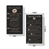 How To Apply LipSense by SeneGence Tips and Tricks Cards 50 Pack ...