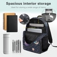 thumbnail image 4 of Yspwyqan Kids Green Axolotl Backpack Set for Boys Girls, 4 Piece with Lunch Box Water Bottle Bag 17 Inch Lightweight Solar System Space Kids Backpack Set for Elementary, 4 of 7