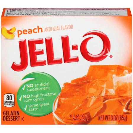 Jell-O Peach Gelatin Dessert, 3 Oz