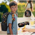 thumbnail image 5 of HUIACONG Rainbow Dinosaur Monster Truck Backpack for Boys Girls, Colorful Dinosaur Print School Bag 4PCS Pack with Lunch Box, Pencil Case and Water Bottle Sleeve for Elementary Kids, 5 of 7