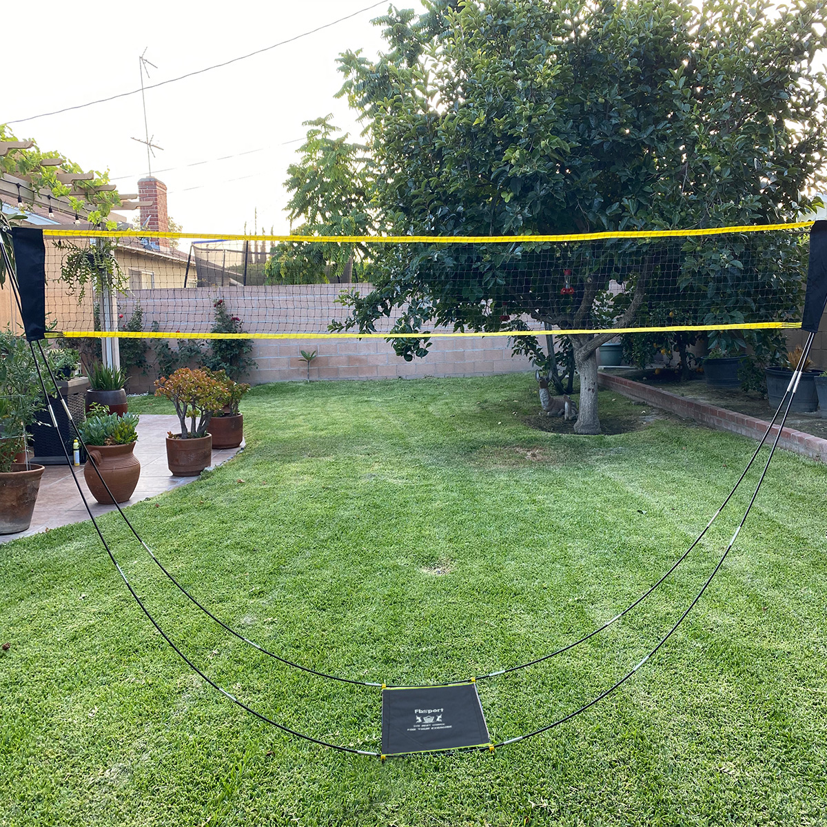 FBSPORT Portable Badminton Net Set with Carry Bag, Folding Tennis Net