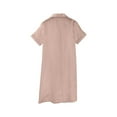 thumbnail image 6 of Ihph7 Satin Nightgowns for Women Button Down Nightgown Summer Nightgowns for Women's Sleepwear Womens Night Gowns for Sleeping Gowns for Women Sleepwear Sleep Shirts for Women Rose Gold 4XL, 6 of 9