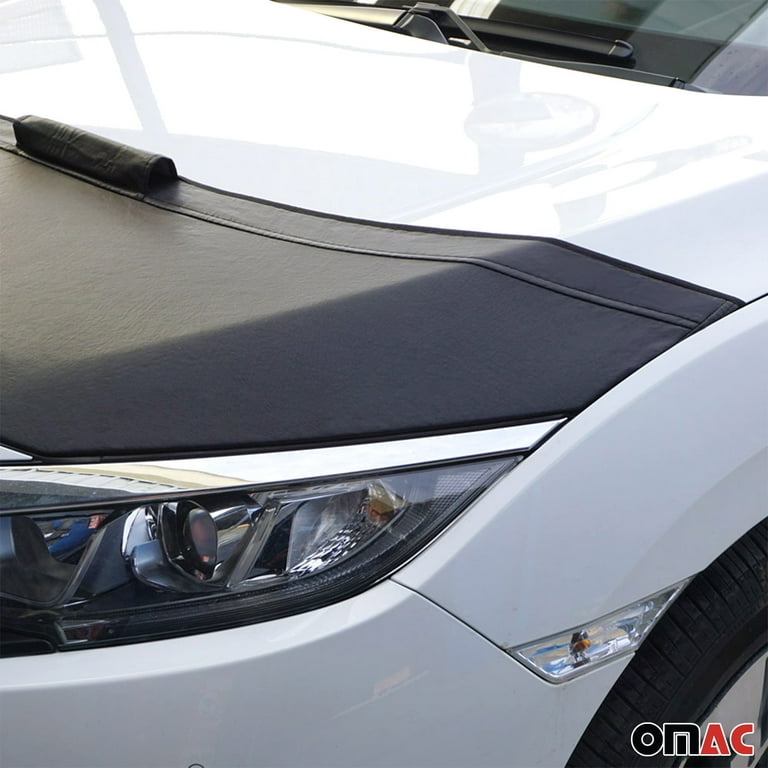 OMAC Car Bonnet Mask Hood Bra for VW Golf Mk7 2015-2021 Black 1 Pc
