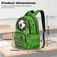 thumbnail image 7 of DISNIMO Soccer Ball Printed 17 Inch Kids School Backpack Lightweight Large Bookbag with Side Mesh Pockets Front Zipper Pocket for Teens Student Daily Use, 7 of 7