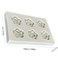 thumbnail image 2 of Rose Flower Floret Silicone Fondant Chocolate Cake Decoration DIY Baking, 2 of 5