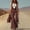 Dark Red, variant on MORTTIC Women's Solid Color Fringe Wide-Leg Jumpsuit Western Style Overall with Pockets And Adjustable Straps Button Dark Red，S