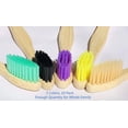 thumbnail image 3 of Eco Friendly Bamboo Toothbrush , 10Pack Medium Firm Bristles Biodegradable Bulk Wooden Toothbrushes，random color pattern, 3 of 5