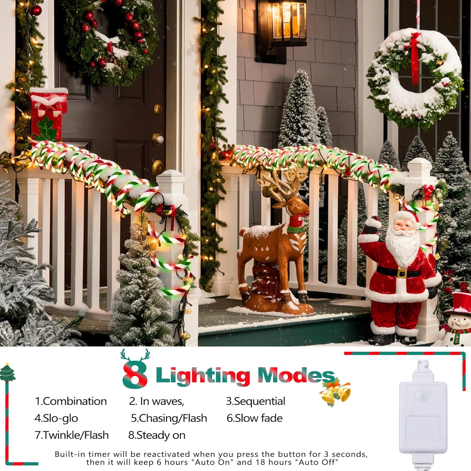 360 LED Rope Lights Outdoor, Connectable And Flexible Tube - View #10